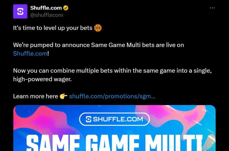 Twitter Shuffle Same Game Multis